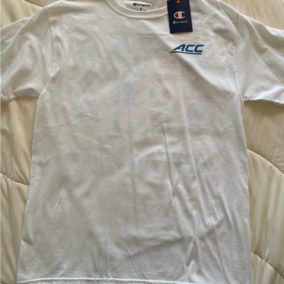 Champion White T-Shirt with Blue ACC Logo - Picture 3 of 7